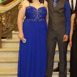Royal blue prom dress